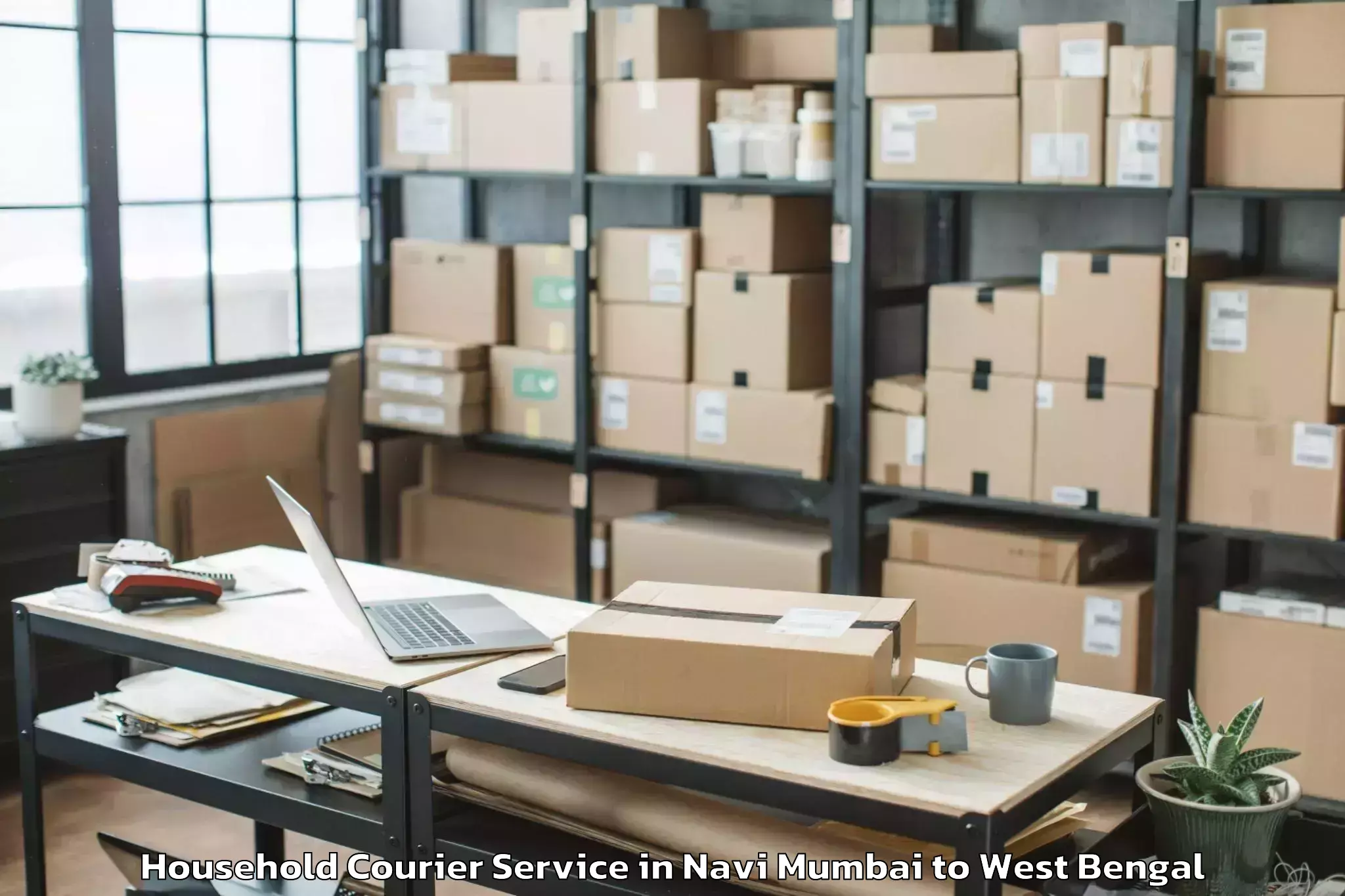 Top Navi Mumbai to Shantiniketan Household Courier Available